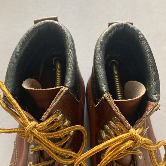 LEATHER NECKS Men’s Vintage Brown Leather Boots Size 12 D. Made in Korea main image 2